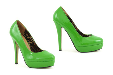 High Heels Pumps Damenschuhe in Grün