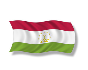Illustration,Flagge von Tadschikistan