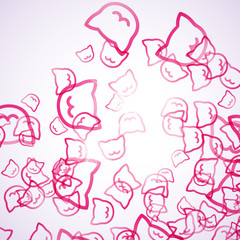 abstract background: cat