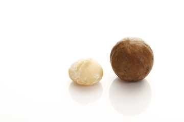 Macadamia-Nüsse mit Kernel