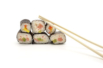 sushi isolated on white background