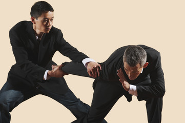 Kung Fu,Qingna duilian,Zwei Geschäftsleute kämpfen