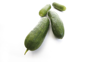 Spanisch Mini- Gurke , erhöhte Ansicht