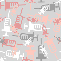 seamless background: syringe