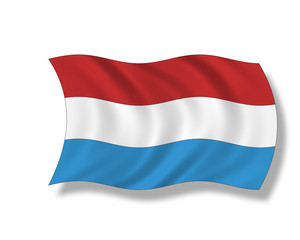 Fototapeta na wymiar Illustration,Flagge von Luxemburg