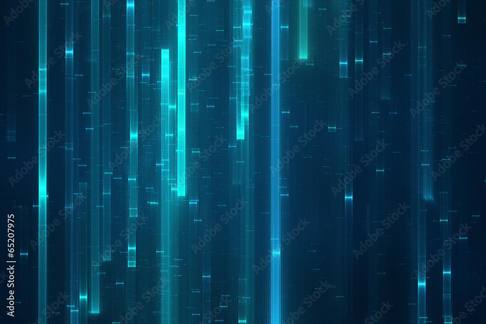 Wall mural abstract digital data stream background