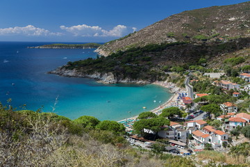 Naklejka premium Mediterranean coastline