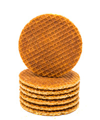 Dutch waffle called a stroopwafel