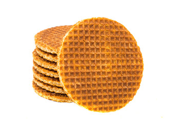 Dutch waffle called a stroopwafel