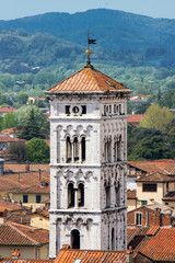 Obraz premium Tower of Saint Archangel Michael church in Lucca