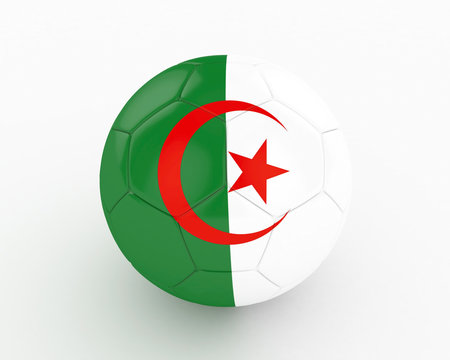3d Algeria Fifa World Cup Ball - isolated