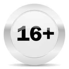 Obraz premium adults silver glossy web icon