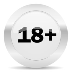 Obraz premium adults silver glossy web icon