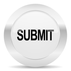 submit silver glossy web icon