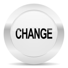 change silver glossy web icon