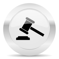 auction silver glossy web icon