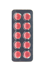 Isolated Brown blister on white