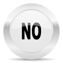 no silver glossy web icon