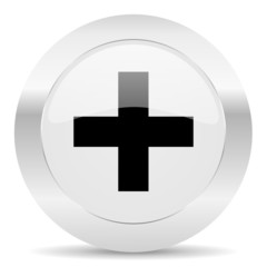 Fototapeta premium plus silver glossy web icon