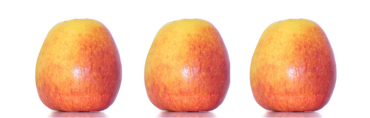 3 Äpfel nebeneinander