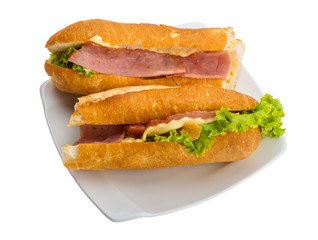 Ham and cheese sandwich