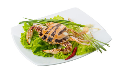 Raw red crab