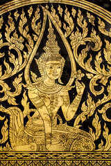 Fototapeta na wymiar thai style mural