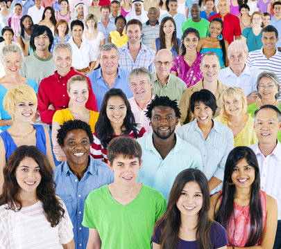 Large Group of multi- ethnic people