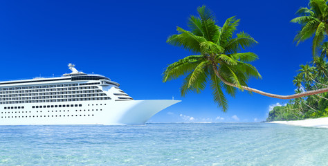 Cruise and palm tree