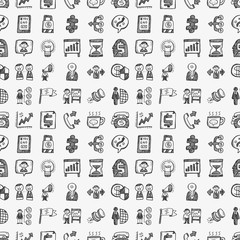 seamless doodle communication pattern