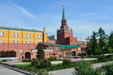 Fototapeta na wymiar Москва, Кремль, Александровский сад