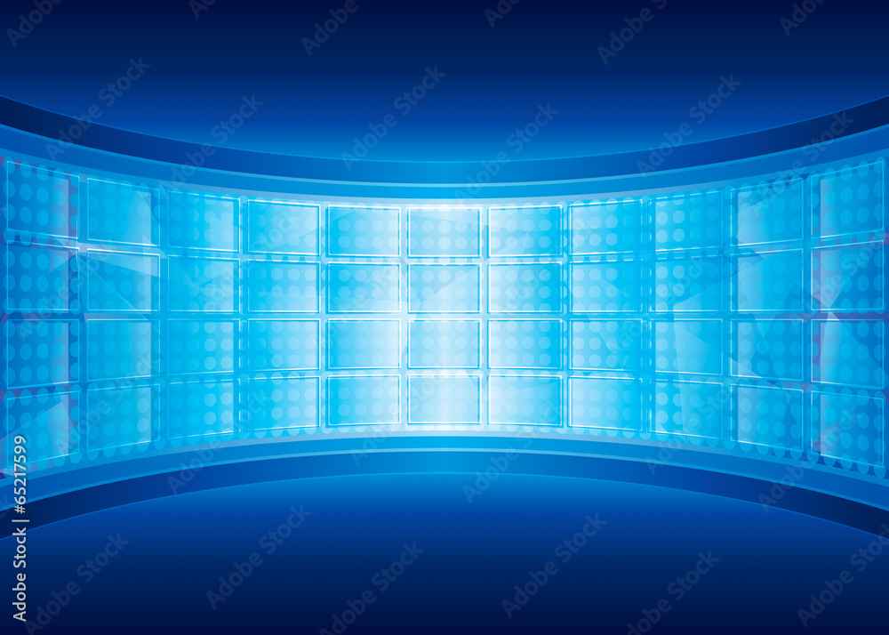 Aufkleber abstract digital background of virtual screen.