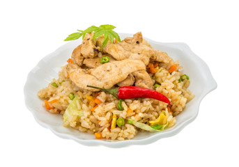 Fried rice with chicken