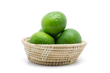 Lime isolated on white background