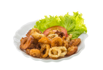 Fried squid rings