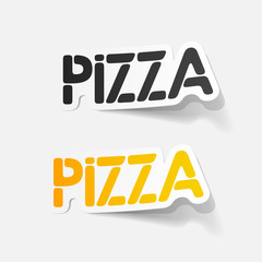 realistic design element: pizza