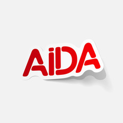 realistic design element: AIDA