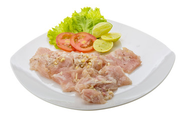 Swordfish carpaccio