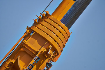 Details  of boom truck crane.