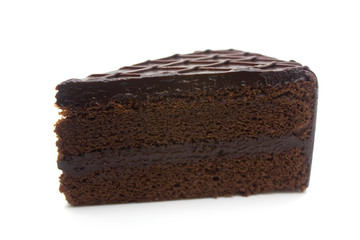 Chocolate Cake on white background