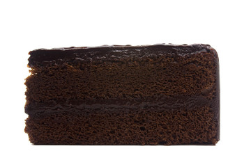 Chocolate Cake on white background