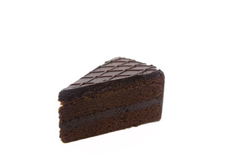 Chocolate Cake on white background