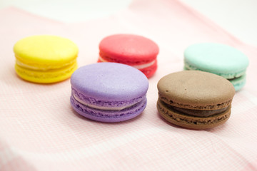 Colorful French Macaroons