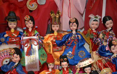 Fototapeta premium Traditional dolls, Seoul, Korean Republic