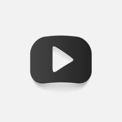 realistic design element: start, icon