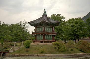 Fototapeta na wymiar Gyeongbok Palace, Seoul, Korean Republic