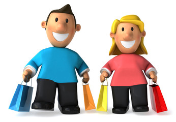 Couple shopping
