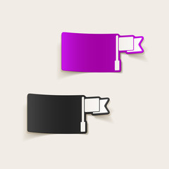realistic design element: flag