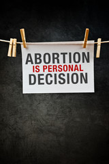 Abortion is personal decision