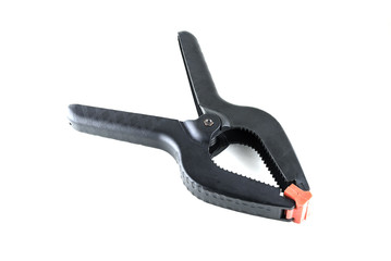 Obraz premium spring clamp on white background